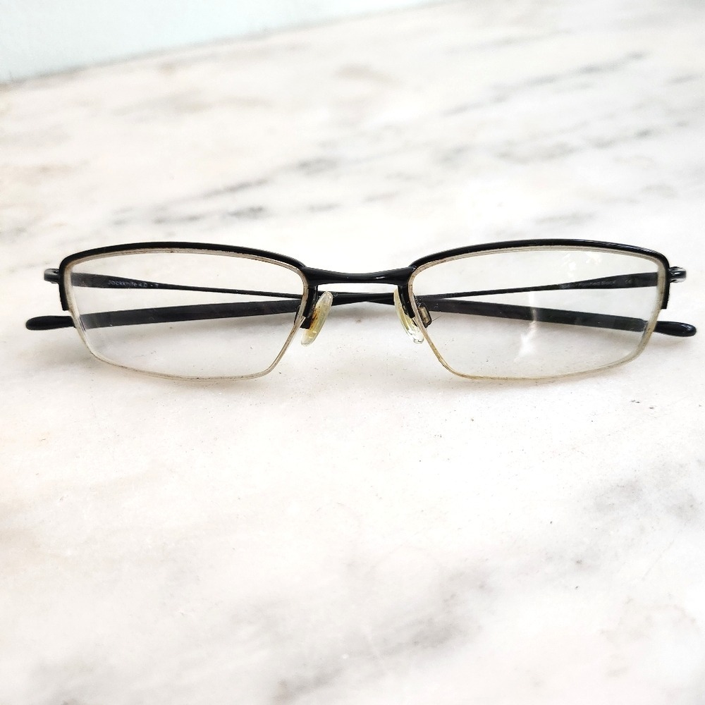 Oakley Jackknife 4.0‎ Rectangle Semi-Rimless Sport Eyeglasses Frames Black